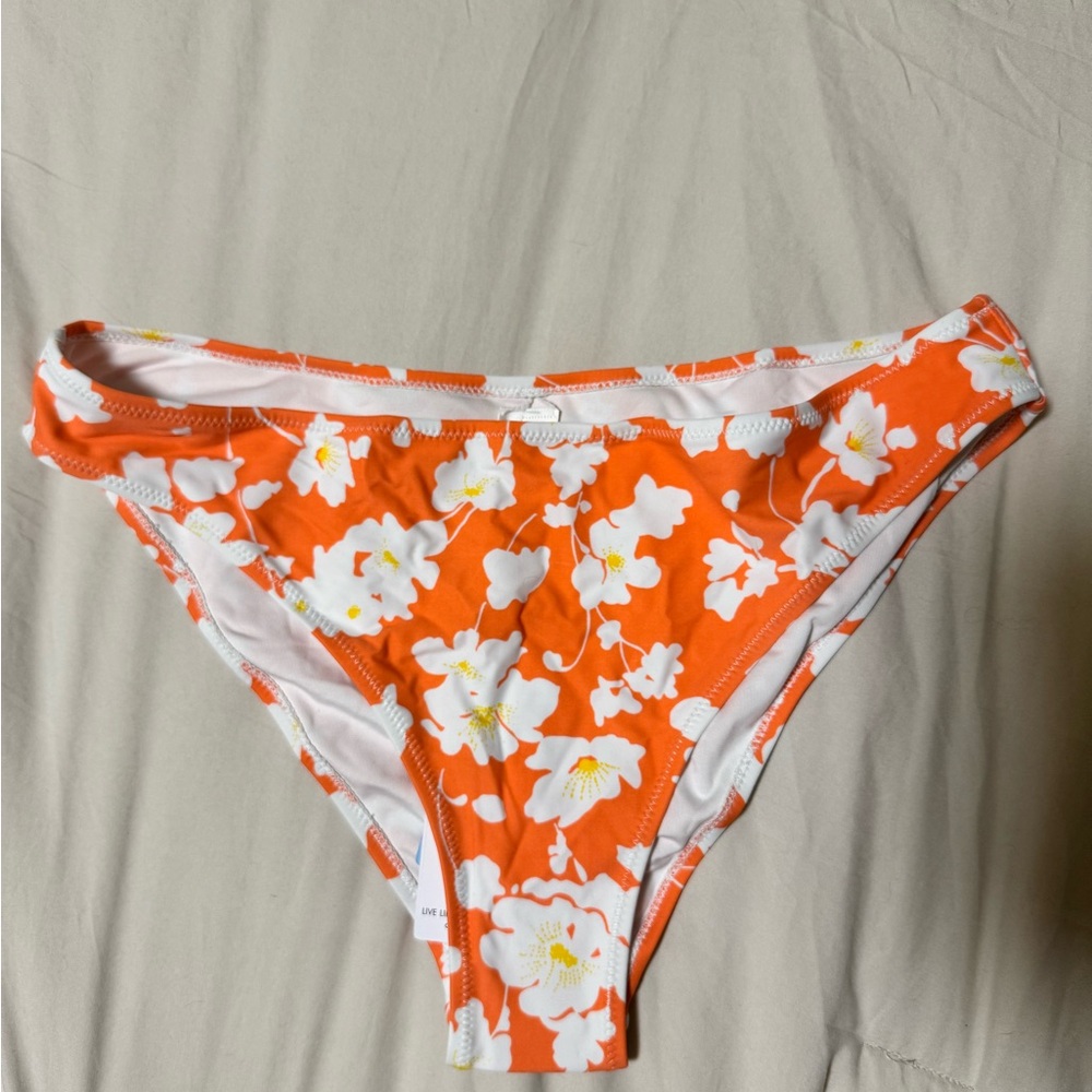 Floral Orange Bikini Bottom